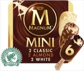 Tesco Magnum Mini classic almond white 6x60ml
