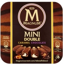 Tesco Magnum Mini double caramel chocolate 6x60ml
