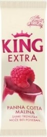 Ledo King Extra panna cotta malina 90ml