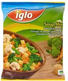 Alfa-R Iglo Polievková zelenina hlbokozmrazená 400g
