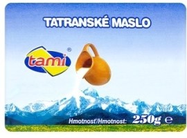 Tatranská Mliekareň Tami Tatranské maslo 250g