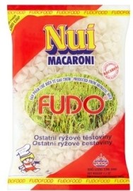 A.T. International Fudo Nui macaroni mušličky ryžové cestoviny, bezvaječné sušené 200g