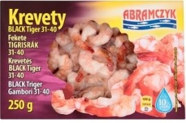 Tesco Abramczyk Krevety BLACK tiger 250g