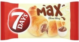 Chipita 7 Days Max Croissant s náplňou s kakaovou príchuťou jemné pečivo 80g