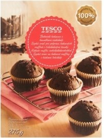 Tesco Sypká zmes na kakaové muffiny s kúskami čokolády 275g