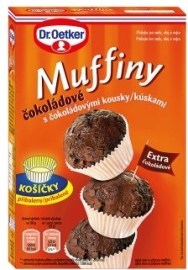 Dr.Oetker Muffiny čokoládové s čokoládovými kúskami 300g