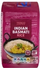 Tesco Ryža basmati dlhozrnná lúpaná 500g