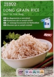 Tesco Dlhozrnná ryža vo varných vreckách 8x125g