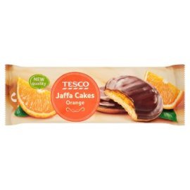 Tesco Piškóty so želé s pomarančovou príchuťou polomáčané v čokoláde 150g