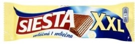 Mondelez Siesta XXL chrumkavé oblátky s kakaovou náplňou máčané v mliečnej čokoláde 50g