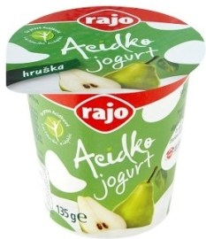 Rajo Acidko Jogurt s kultúrou Lb. acidophilus hruška 135g