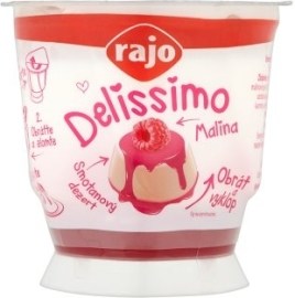 Rajo Delissimo Smotanový dezert s malinovou príchuťou 150g
