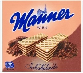Josef Manner & Comp. Manner Chrumkavé oplátky plnené čokoládovou náplňou 75g