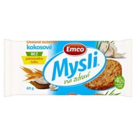 Emco Mysli na Zdraví Ovsené sušienky kokosové 60g