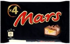 Mars 4pack čokoládová tyčinka s nugátom a karamelom v rodinnom balení 4x45g