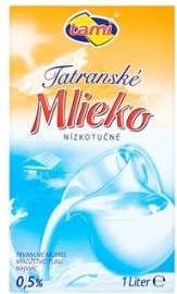 Tatranská Mliekareň Tami Tatranské nízkotučné trvanlivé mlieko 1000ml