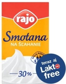 Rajo Smotana na šľahanie 30 % 250ml