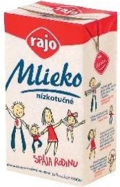 Rajo Mlieko nízkotučné 0,5% 1000ml