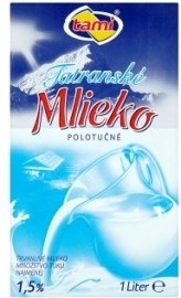 Tatranská Mliekareň Tami Tatranské polotučné trvanlivé mlieko 1000ml