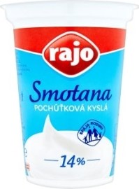 Rajo Smotana pochúťková kyslá 14% 375g