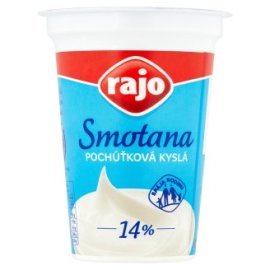 Rajo Smotana pochúťková kyslá 14% 180g