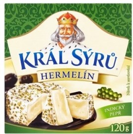 Milex Král Sýrů Hermelín so zeleným korením 120g