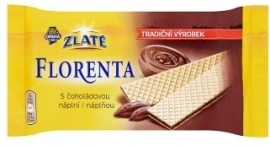 Opavia Zlaté Florenta oblátky s čokoládovou náplňou 112g