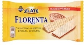 Opavia Zlaté Florenta oblátky s mandľovo-nugátovou príchuťou 112g
