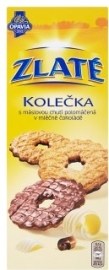 Mondelez Opavia Zlaté Kolečka s maslovou chuťou polomáčané v mliečnej čokoláde 146g