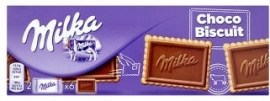 Mondelez Milka Choco biscuit maslové sušienky s tabuľkou mliečnej čokoládou z alpského mlieka 150g
