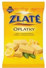 Mondelez Opavia Zlaté Oblátky plnené s náplňou s citrónovou príchuťou 180g