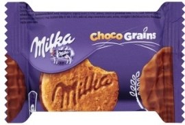 Mondelez Milka Choco grains sušienky s ovsenými vločkami polomáčané mliečnou čokoládou 42g
