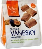 Pečivárne Lipt. Hrádok Nature Line Vanesky celozrnné sušienky s fruktózou 200g - cena, porovnanie