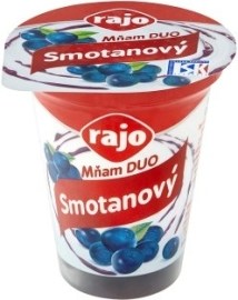 Rajo Mňam Duo Smotanový jogurt čučoriedkový 145g