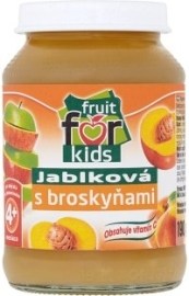 Novofruct Fruit for Kids Dojčenská výživa jablková s broskyňami 190g