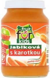 Novofruct Fruit for Kids Dojčenská výživa jablková s karotkou 190g