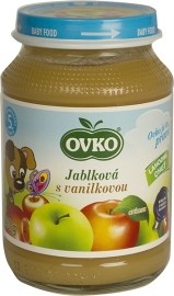 Novofruct Ovko Dojčenská výživa jablková s vanilkovou arómou 190g