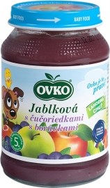 Novofruct Ovko Dojčenská výživa jablková s čučoriedkami 190g