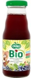 Novofruct Ovko Bio jablkový nápoj s čučoriedkou a aróniou 200ml