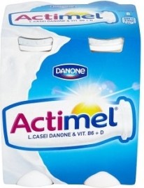 Danone Actimel Jogurtové mlieko s vitamínmi B6 a D - sladené 4x100g