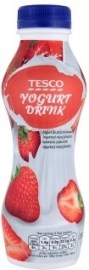 Tesco Jogurtový nápoj jahodový 350g