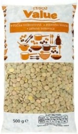 Tesco Value Zelená šošovica 500g
