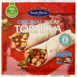 Emco Santa Maria Tex Mex Original wrap mexické pšeničné tortilly veľké 6 ks 380g