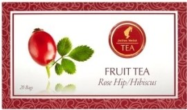Julius Meinl Tea Ovocný čaj šípka a ibištek 20x2g