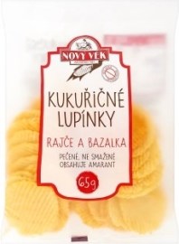 Racio Nový Věk Kukuričné lupienky s príchuťou paradajka a bazalka 65g