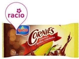 Racio Cornies Kukuričné chlebíčky v horkej čokoláde 75g