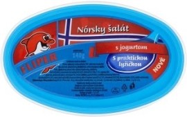 Fliper Nórsky šalát s jogurtom s praktickou lyžičkou 140g