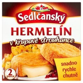 Milex Sedlčanský Hermelín obaľovaný predsmažený syr 2 ks 200g