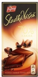 Figaro Sladká Vášeň 70 % kakaa horká čokoláda 100g