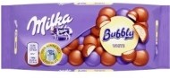 Milka Bubbly Mliečna čokoláda z alpského mlieka s pórovitou náplňou z bielej čokolády 95g
